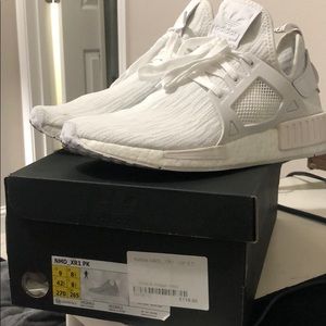 Worn. Men’s adidas NMD XR1 triple white